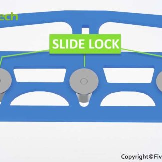 Fivetech–Slide lock for chassis application